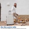 Coolife Luggage Expandable(only 28") Suitcase PC+ABS Spinner Built-In TSA lock 20in 24in 28in Carry on (Teal., S(20in_carry on)) - Image 5
