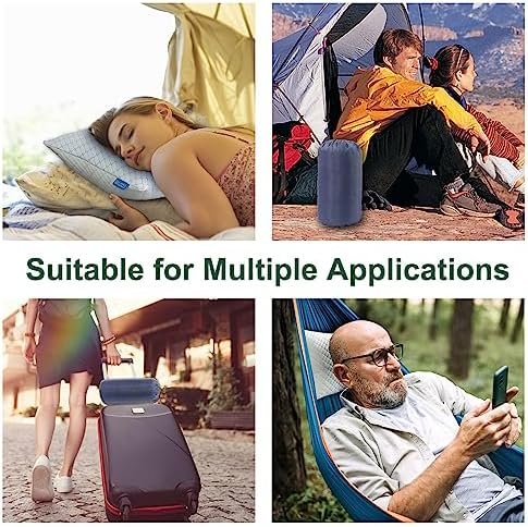 Gehannah Travel Pillow - Compressible Camping Pillow for Sleeping, Shredded Memory Foam Pillow with Storage Bag Compact Supportive, Pillow for Adults Kids Outdoor Backpacking Hiking Gear - Image 7